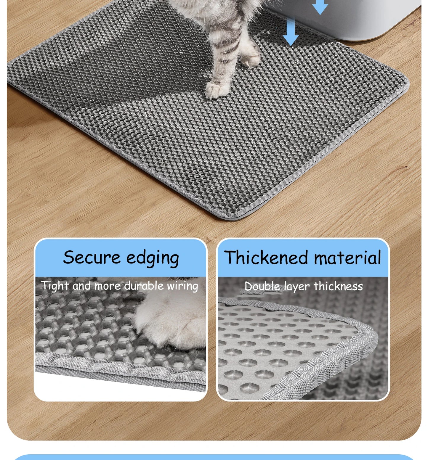 Double Layer Waterproof Cat Litter Mat