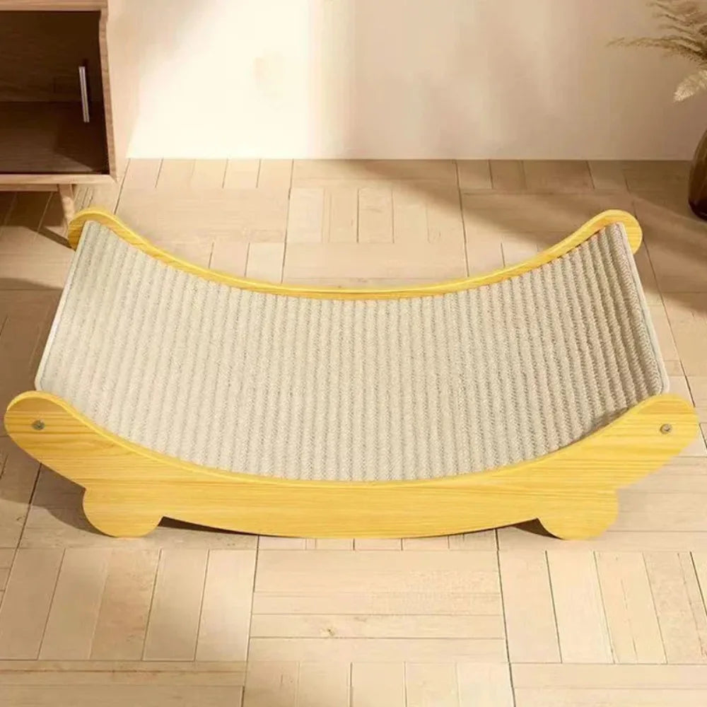 Wooden Cat Scratcher & Lounge Bed