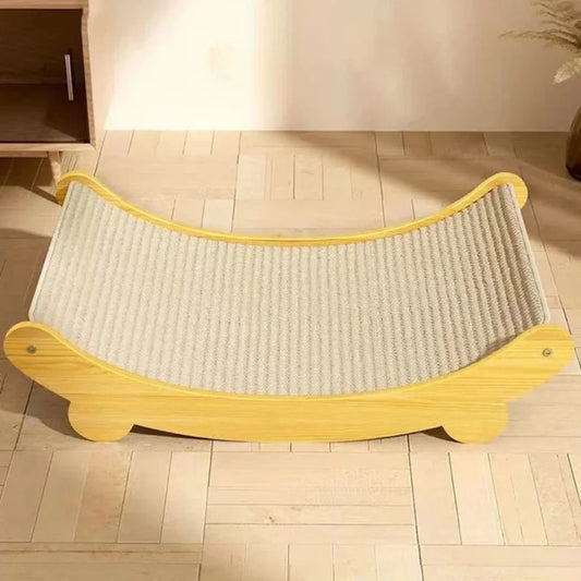 Wooden Cat Scratcher & Lounge Bed