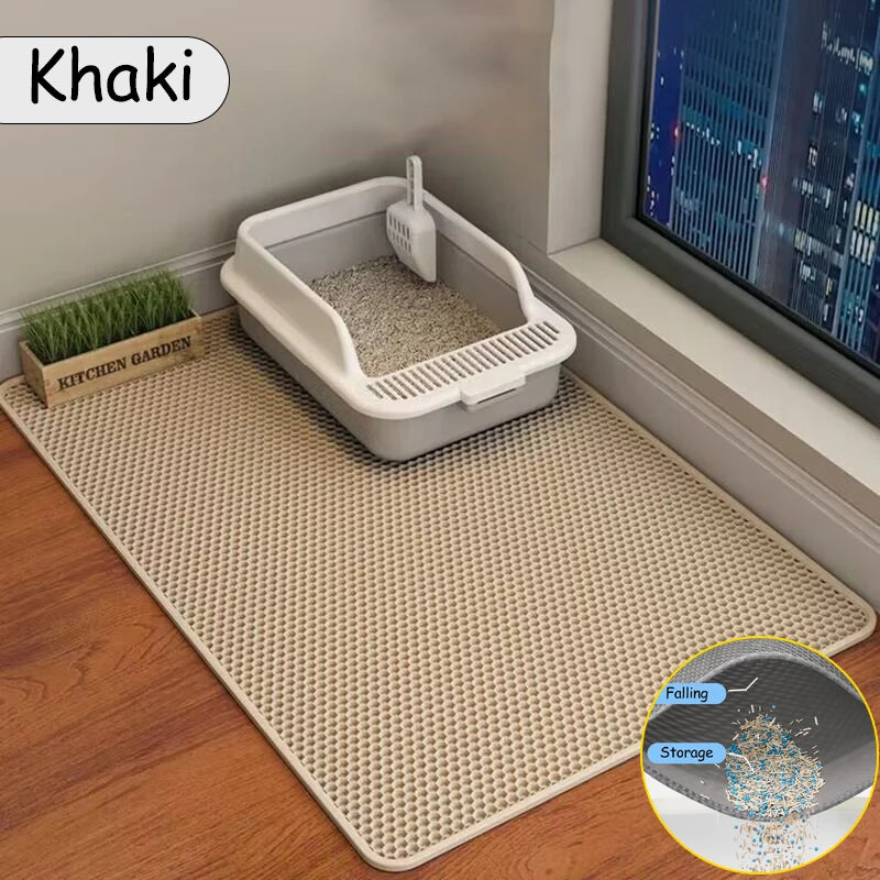 Double Layer Waterproof Cat Litter Mat