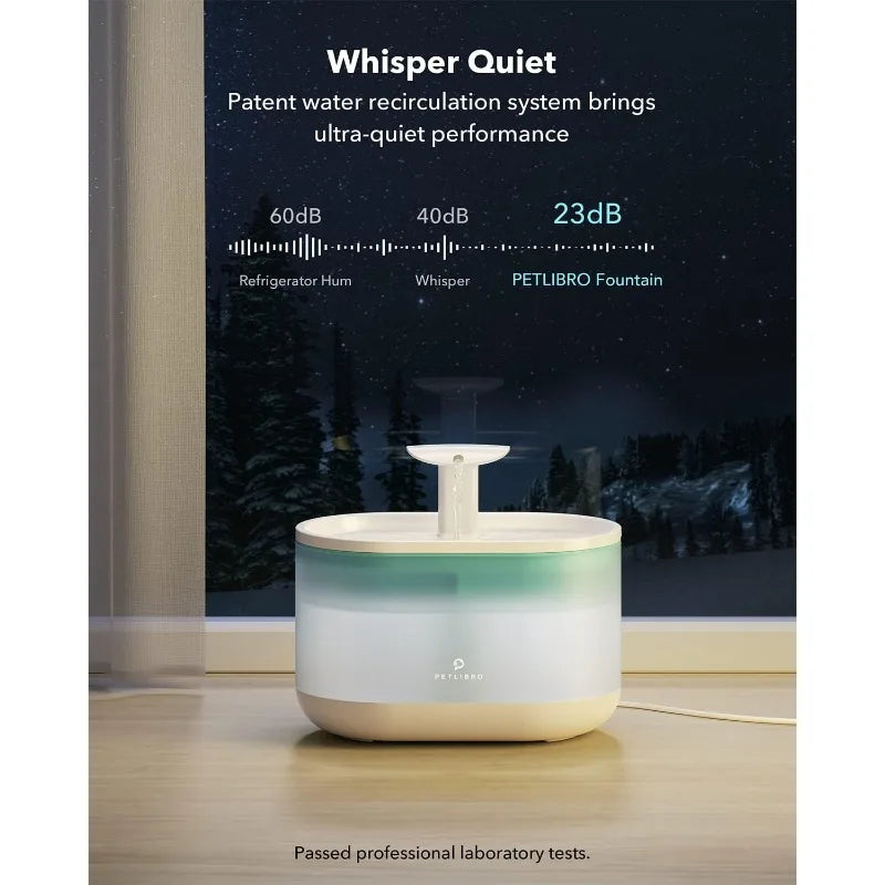 Ultra Quiet Pet Water Fountain for Cats