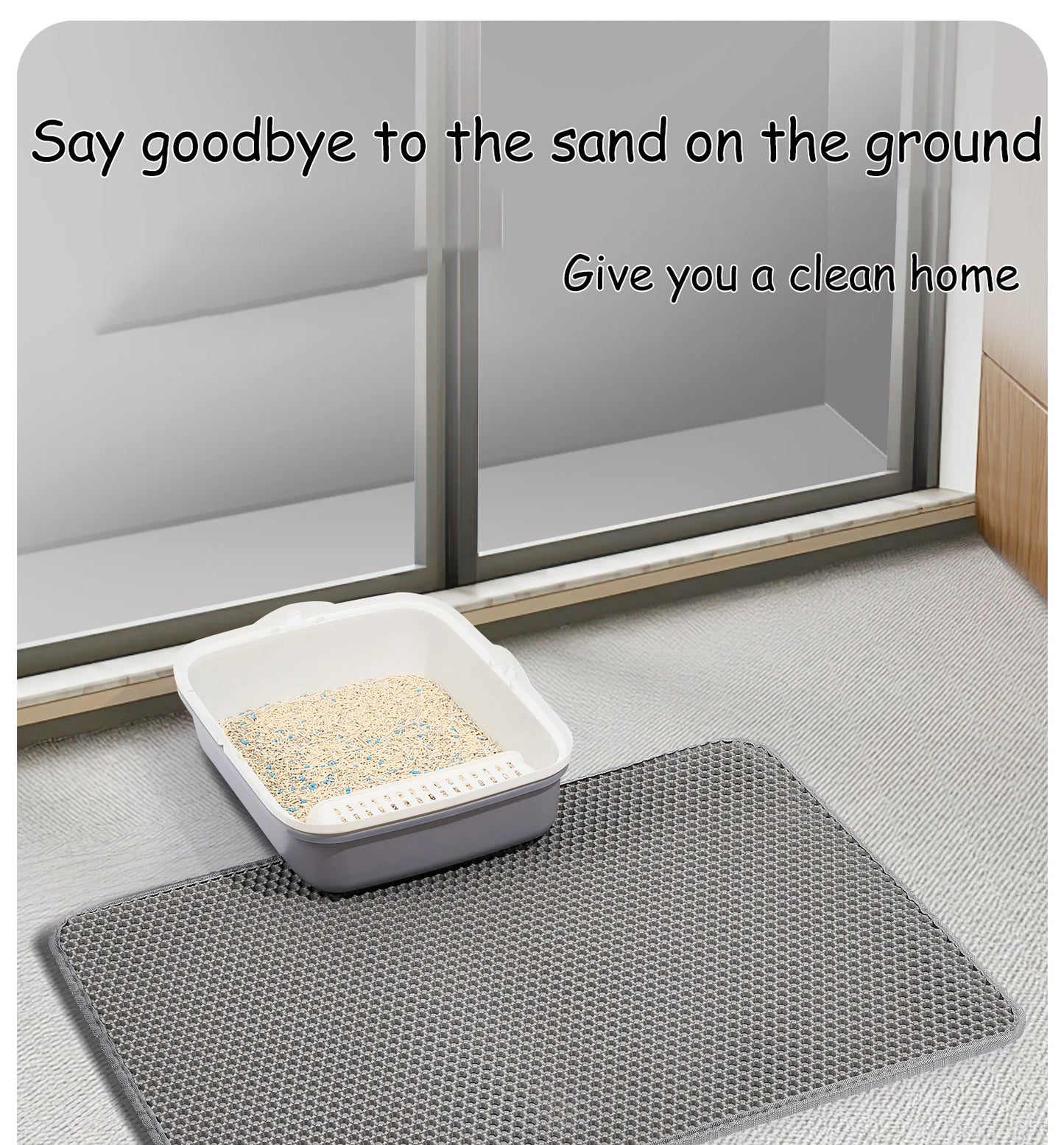 Double Layer Waterproof Cat Litter Mat
