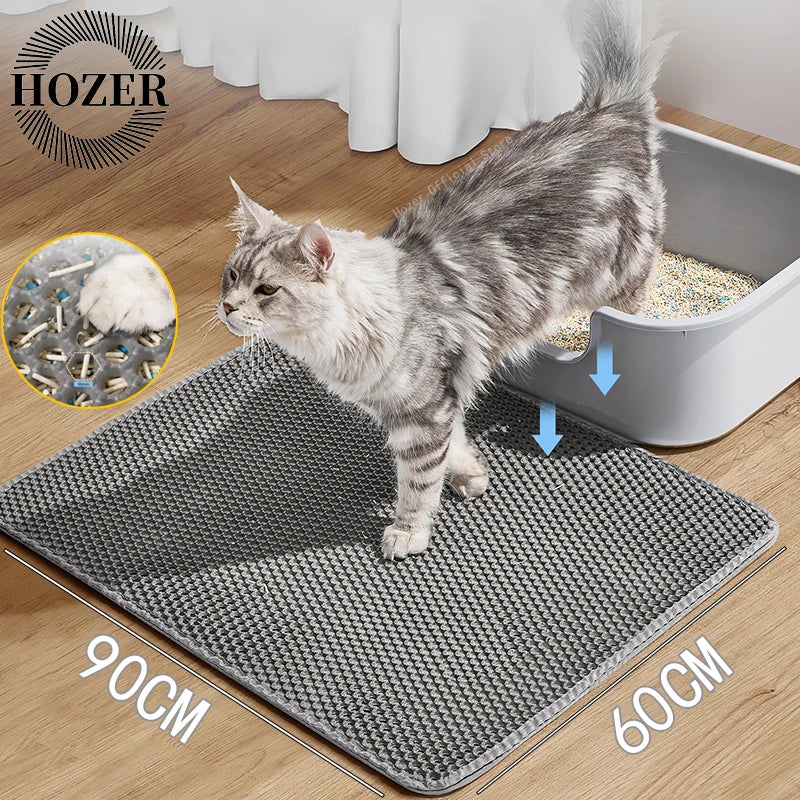 Double Layer Waterproof Cat Litter Mat