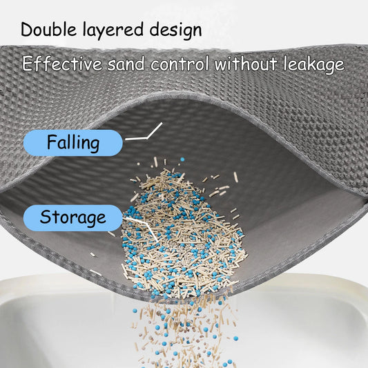 Double Layer Waterproof Cat Litter Mat