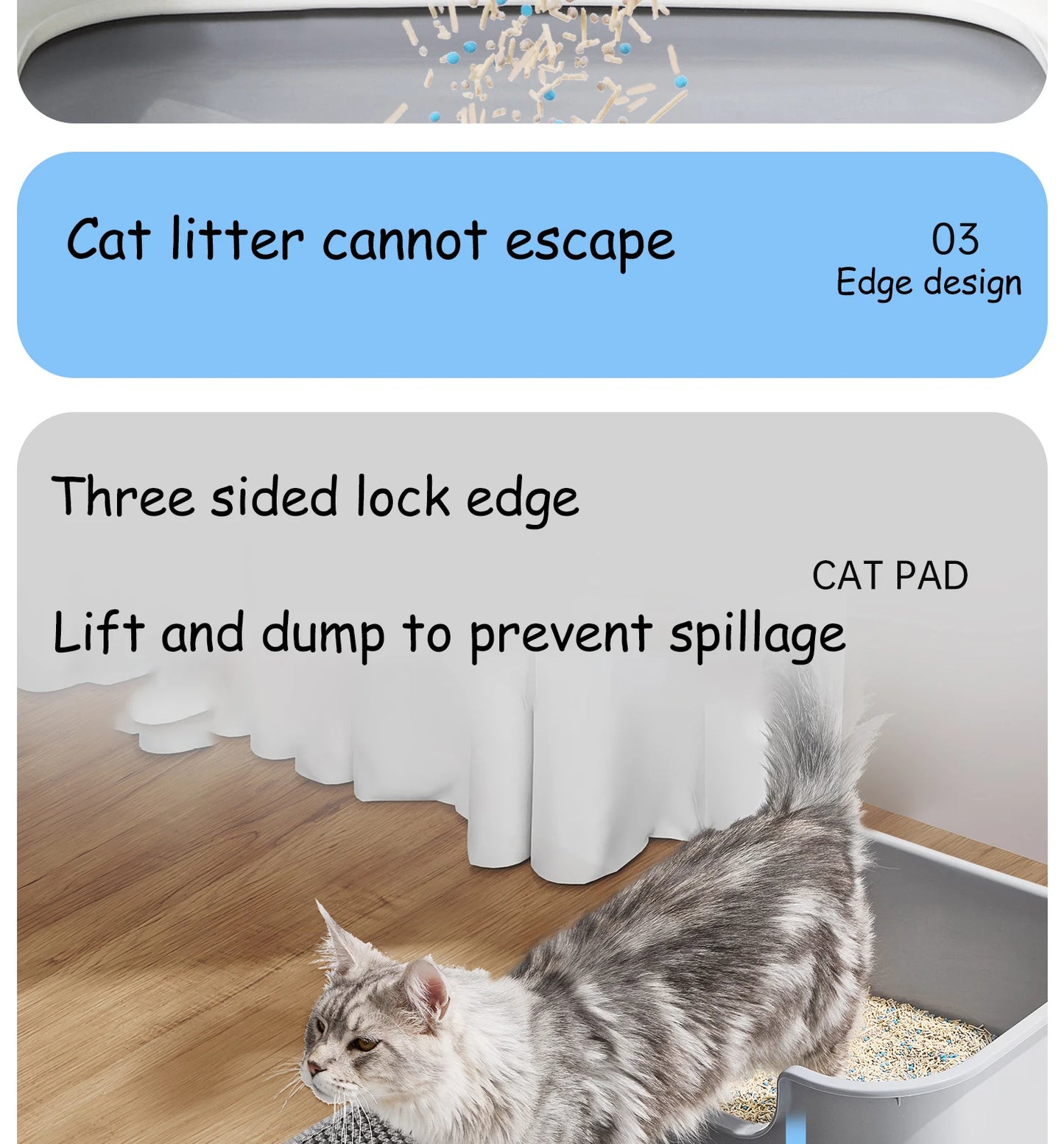 Double Layer Waterproof Cat Litter Mat