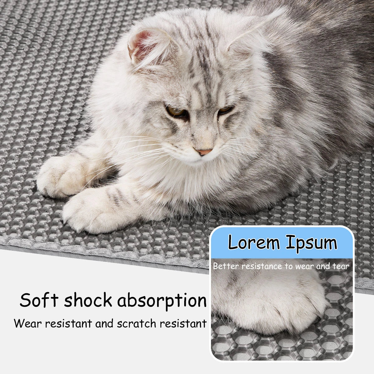 Double Layer Waterproof Cat Litter Mat